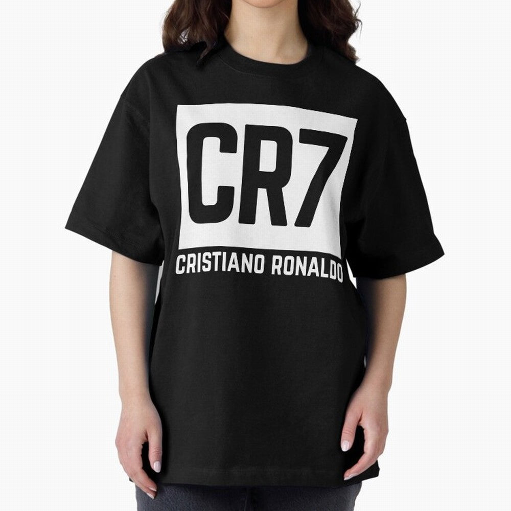 Cristiano Ronaldo white Oversized T-Shirt Celebrate Soccer Greatness during Global Football Passion for FIFA World Cup 2026, Inspired by Messi, Neymar and Mbappe, France, Football Passion, Legendary Performances, Festival Vibes and Supporter