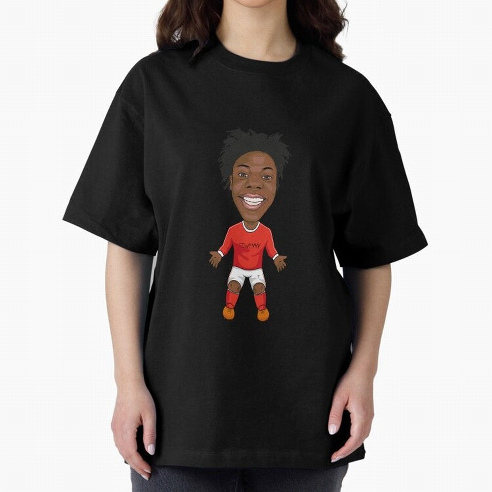 ISHOWSPEED-SEWEY Oversized T-Shirt Show Up for the Glory of FIFA World Cup 2026 Spirit, Centered on Brazil, Portugal and Argentina, Messi, CR7 and Mbappe, Football Festival Excitement, Trophy Ambitions, Country Rivalries and Star Player Buzz;