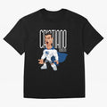 Commic Caricature of Cristiano Ronaldino 'CR7' Oversized T-Shirt Show Up for the Glory of Global Football Passion for FIFA World Cup 2026 USA Canada Mexico, Built around Messi, CR7 and Mbappe, Portugal, Spain and Germany, Football History, Final