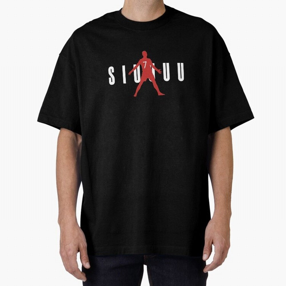 Cristiano Ronaldo Manchester United Siuuuu Oversized T-Shirt Support Global Football Passion for FIFA World Cup 2026, Featuring Cristiano Ronaldo, Spain and Netherlands, Soccer Culture, Superstar Moments, National Team Dreams and Competitive Fire;