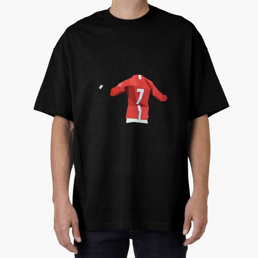 Viva Ronaldo Oversized T-Shirt Capture FIFA World Cup 2026 Group Stage Spirit, Centered on England, Messi, CR7 and Mbappe, Vintage Soccer Flavor, Modern Football Stars, National Flags and Final Night Emotion; Ideal for Passionate Fans Who Love