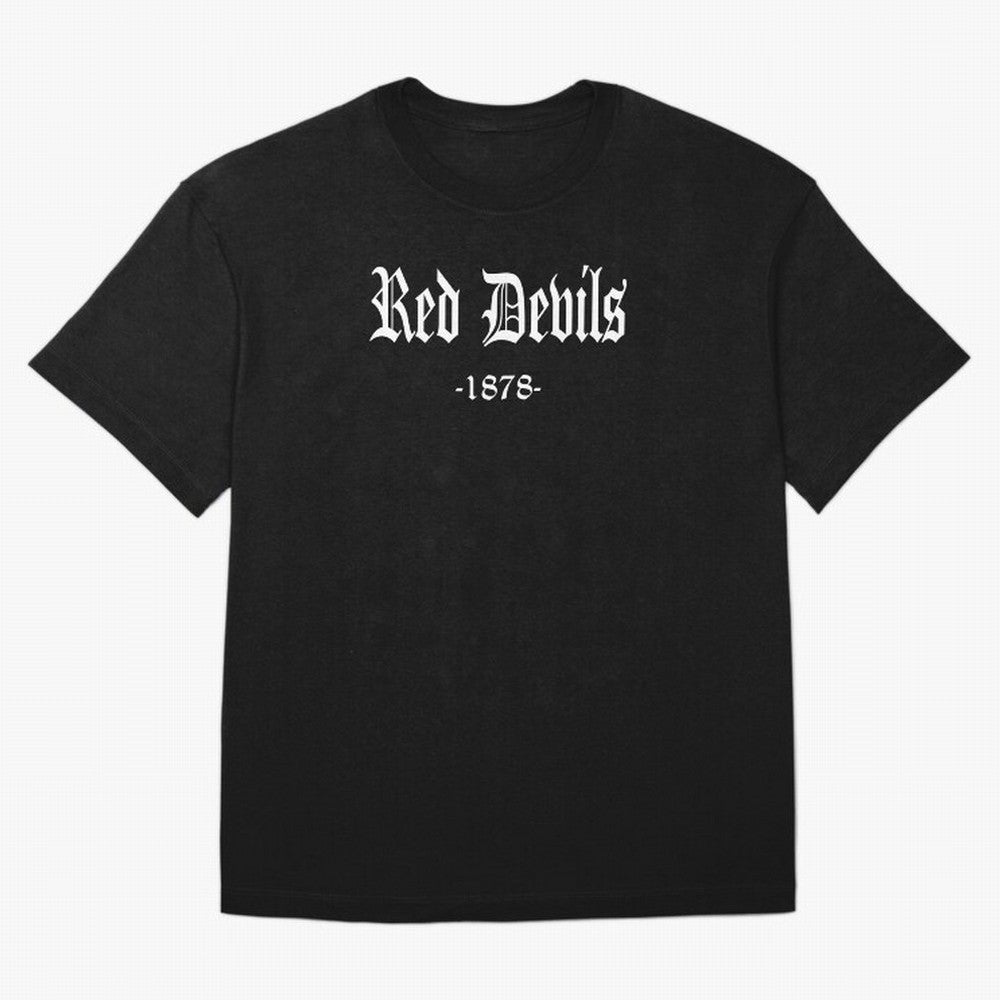 Red Devils Oversized T-Shirt Celebrate Rivalries and Pride in Match Day Hype around FIFA World Cup 2026, Messi, CR7 and Mbappe, Portugal, Spain and Germany, Stadium Memories, Football Loyalty, International Chants and Championship Tradition; Built