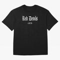 Red Devils Oversized T-Shirt Celebrate Rivalries and Pride in Match Day Hype around FIFA World Cup 2026, Messi, CR7 and Mbappe, Portugal, Spain and Germany, Stadium Memories, Football Loyalty, International Chants and Championship Tradition; Built