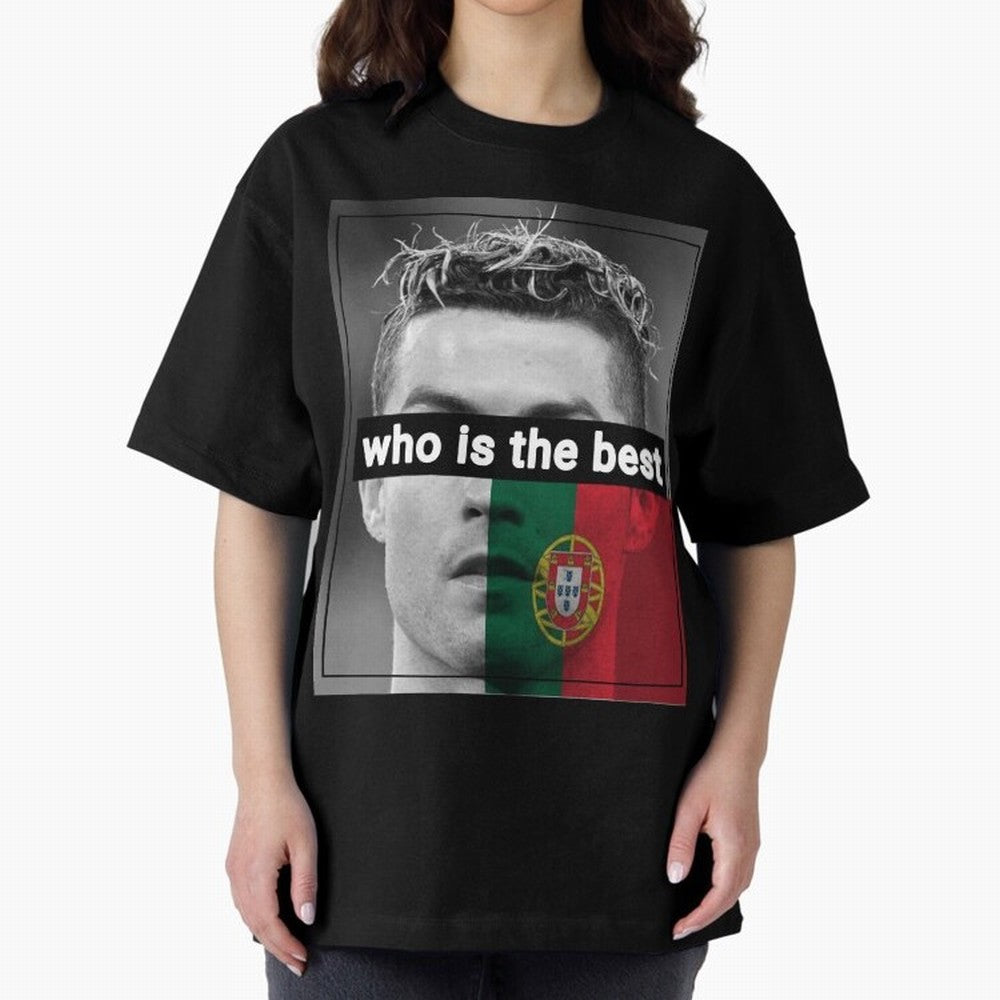 ronaldo Oversized T-Shirt Celebrate Football Heritage in the FIFA World Cup 2026 Journey through Cristiano Ronaldo Highlights, Argentina, France and Brazil Pride, Worldwide Fan Energy, Dramatic Goals, Stadium Lights and Championship Celebrations;
