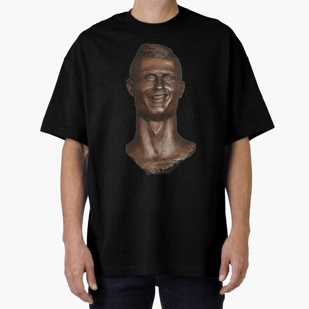 Cristiano Ronaldo Bust Scary Oversized T-Shirt Embrace the FIFA World Cup 2026 Group Stage Journey through Mbappe and Neymar Highlights, Argentina, France and Brazil Pride, Global Supporter Spirit, Legendary Goals, National Colors and Tournament