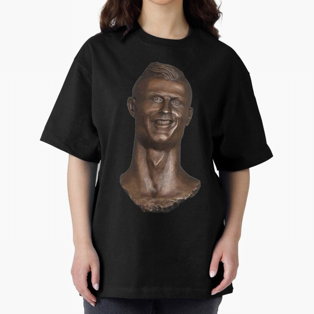 Cristiano Ronaldo Bust Scary Oversized T-Shirt Embrace the FIFA World Cup 2026 Group Stage Journey through Mbappe and Neymar Highlights, Argentina, France and Brazil Pride, Global Supporter Spirit, Legendary Goals, National Colors and Tournament