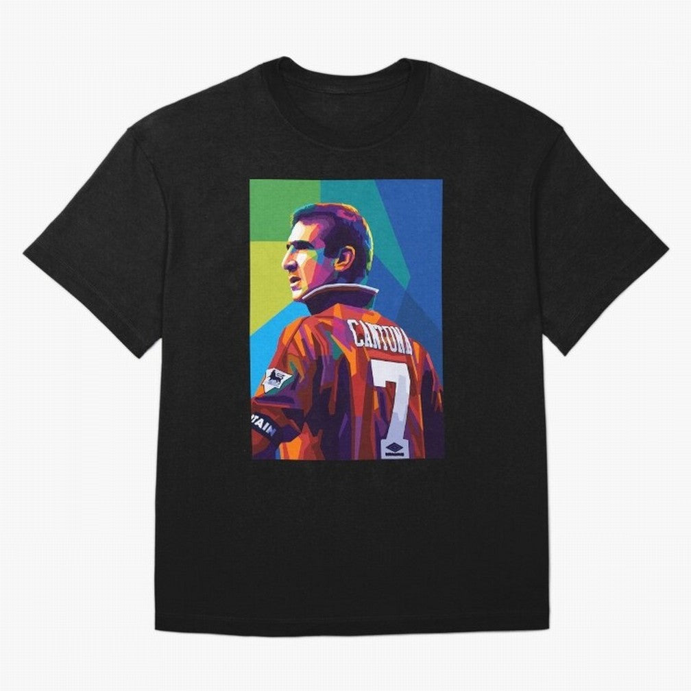 Cantona Man United 7 Pop Art Oversized T-Shirt Support Match Day Hype around FIFA World Cup 2026, Cristiano Ronaldo, Haaland and CR7, England and Germany, Game Day Rituals, Football Legends, Country Pride and the Road to the Final; Built for