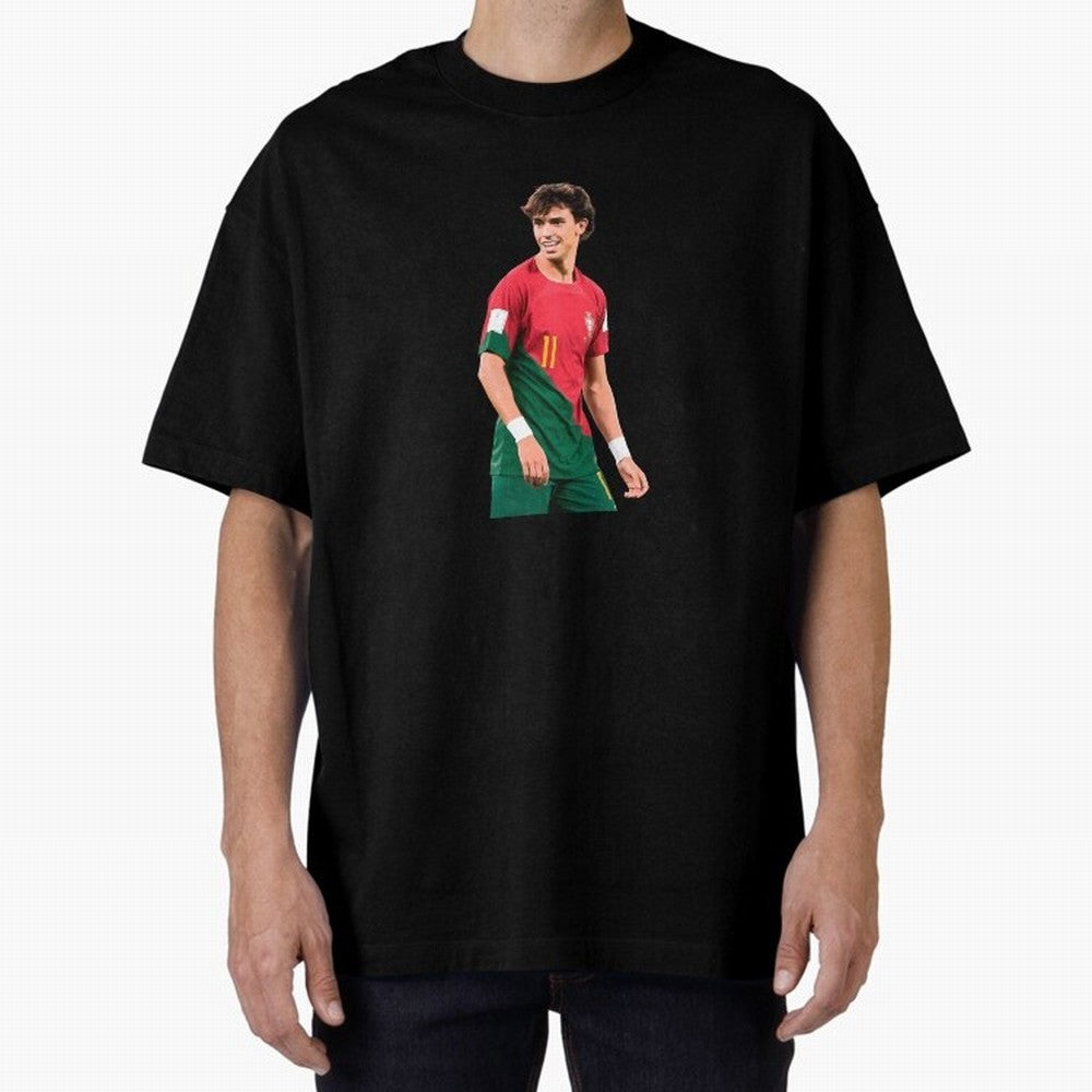 Joao Felix Oversized T-Shirt Showcase the FIFA World Cup 2026 USA Canada Mexico Journey through CR7 and Messi Highlights, Germany Pride, Football Passion, Legendary Performances, Festival Vibes and Supporter Community; Created for Match Day