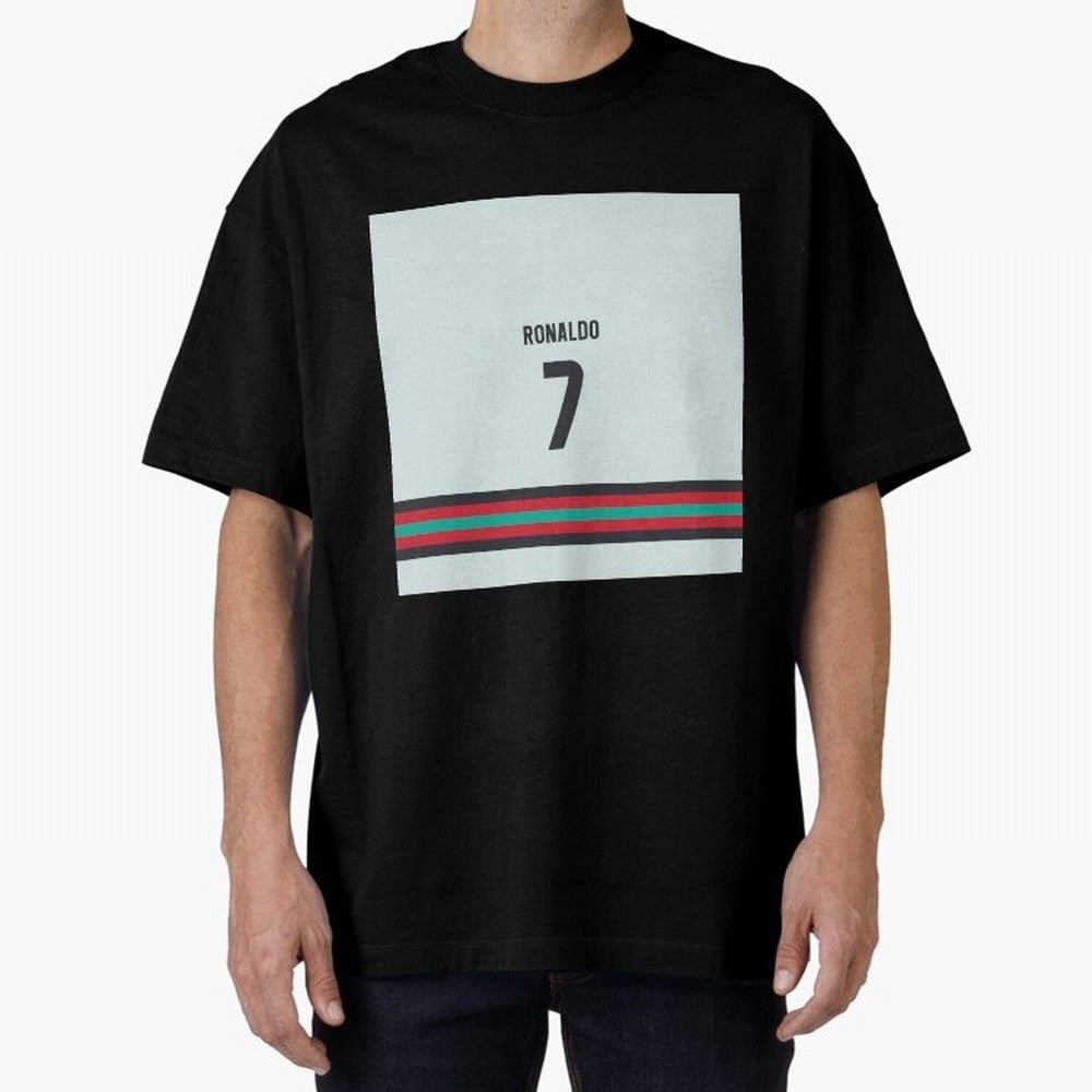 Cristiano Ronaldo Portugal Away Oversized T-Shirt Relive Legendary Nights from Match Day Hype around FIFA World Cup 2026 Group Stage, Neymar, Argentina, France and Brazil, Fan Favorite Moments, National Team Passion, Big Match Drama and Soccer