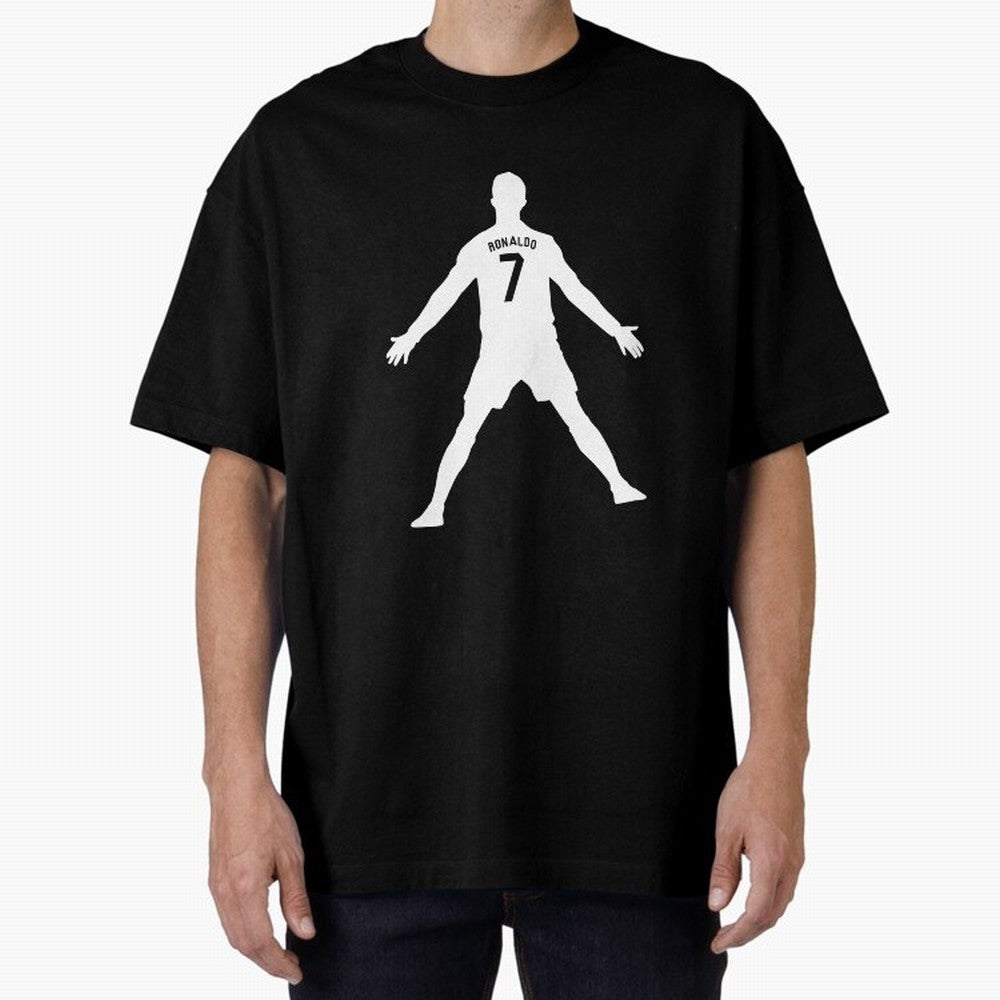 Cristiano Ronaldo Celebration in White Oversized T-Shirt Support Iconic Players in Global Football Passion for FIFA World Cup 2026 Group Stage, Celebrating Mbappe and Neymar, Germany, Tournament Hype, Historic Matchups, Family Viewing Parties and