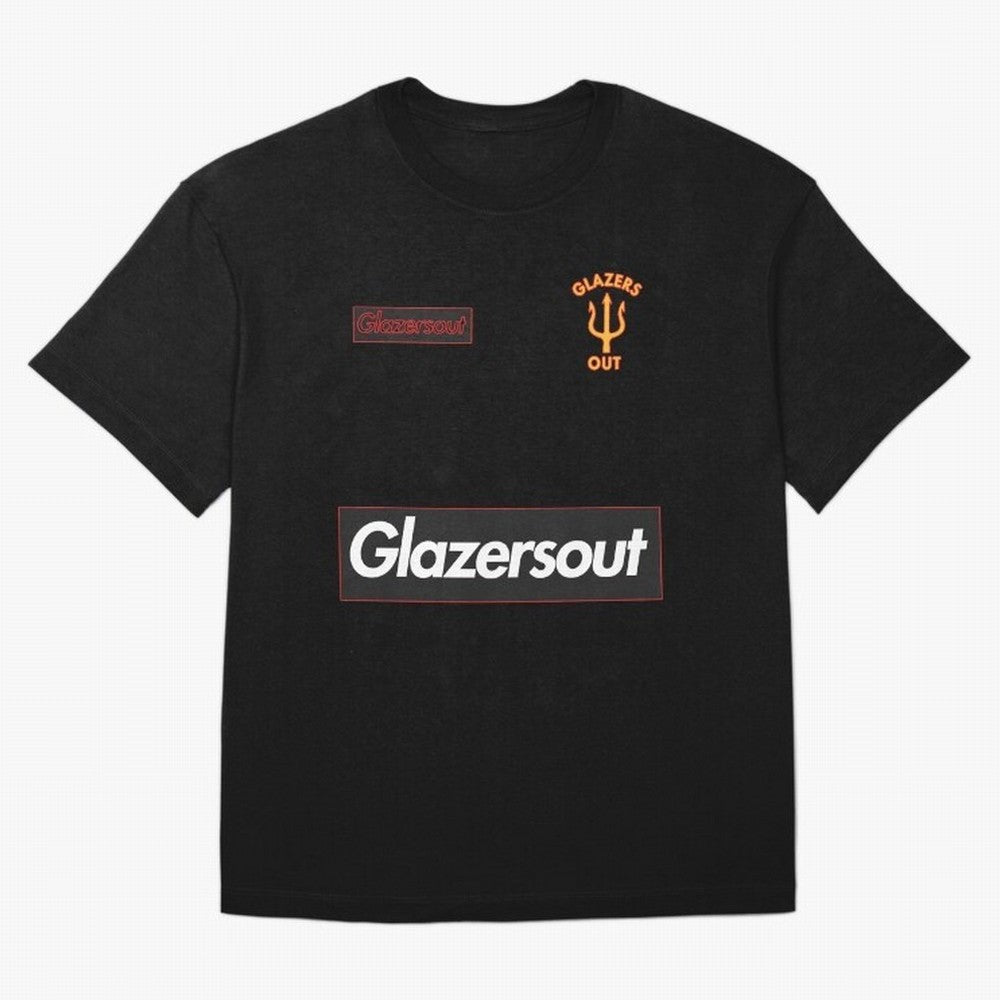 GlazersOut Red Manchester Kit V-Neck Oversized T-Shirt Celebrate Classic Football Spirit in FIFA World Cup 2026 for Fans of CR7 and Messi and England and Germany, Bringing Football History, Final Match Energy, Crowd Noise and Once in a Lifetime
