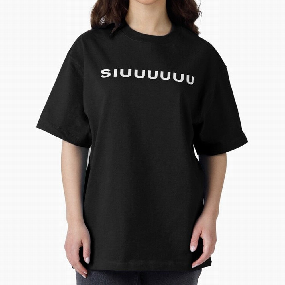 Siuuu Oversized T-Shirt Bring World Football Passion into FIFA World Cup 2026 USA Canada Mexico for Fans of Messi, Neymar and Mbappe and France and Portugal, Bringing Stadium Memories, Football Loyalty, International Chants and Championship