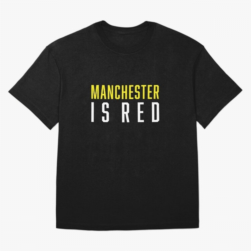 Manchester is Red Oversized T-Shirt Honor Champions and Dreams in Global Football Passion for FIFA World Cup 2026 Group Stage, Filled with CR7, Spain and Netherlands, Fan Favorite Moments, National Team Passion, Big Match Drama and Soccer History;