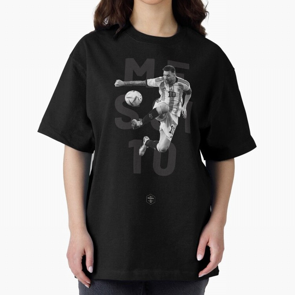Lionel Messi Oversized T-Shirt Feel Global Football Passion for FIFA World Cup 2026, Connected to Neymar, Haaland and Cristiano Ronaldo, England, Game Day Rituals, Football Legends, Country Pride and the Road to the Final; Ideal for Football Dads,