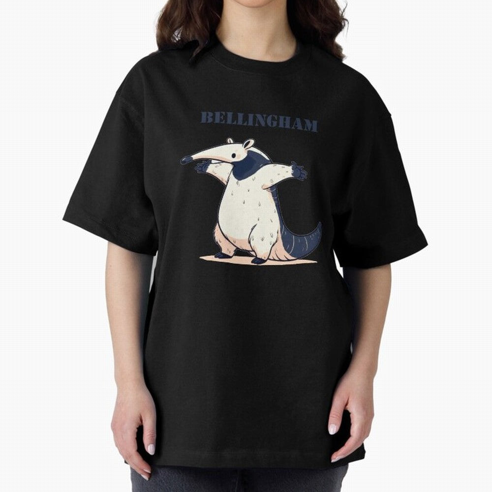 Celebration Bellingham Tamandua Oversized T-Shirt Spotlight FIFA World Cup 2026 Made for Neymar, Brazil, Portugal and Argentina Energy, Goal Celebration Energy, Supporter Heritage, Football Icons and Worldwide Tournament Joy; Ideal for Passionate