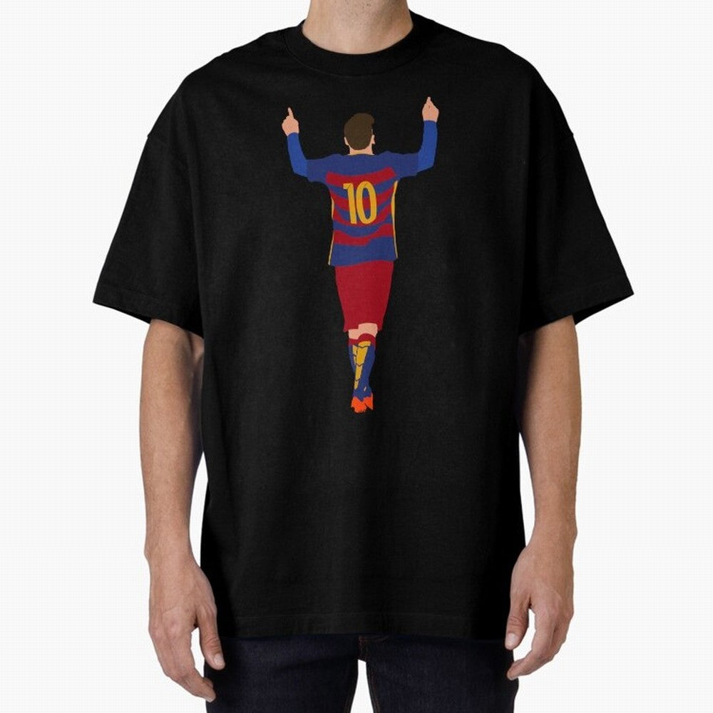 Lionel Messi - Fc Barcelona #s14 Oversized T-Shirt Celebrate Soccer Greatness during FIFA World Cup 2026 for Fans of Haaland and Netherlands, Bringing Football Festival Excitement, Trophy Ambitions, Country Rivalries and Star Player Buzz; Great for