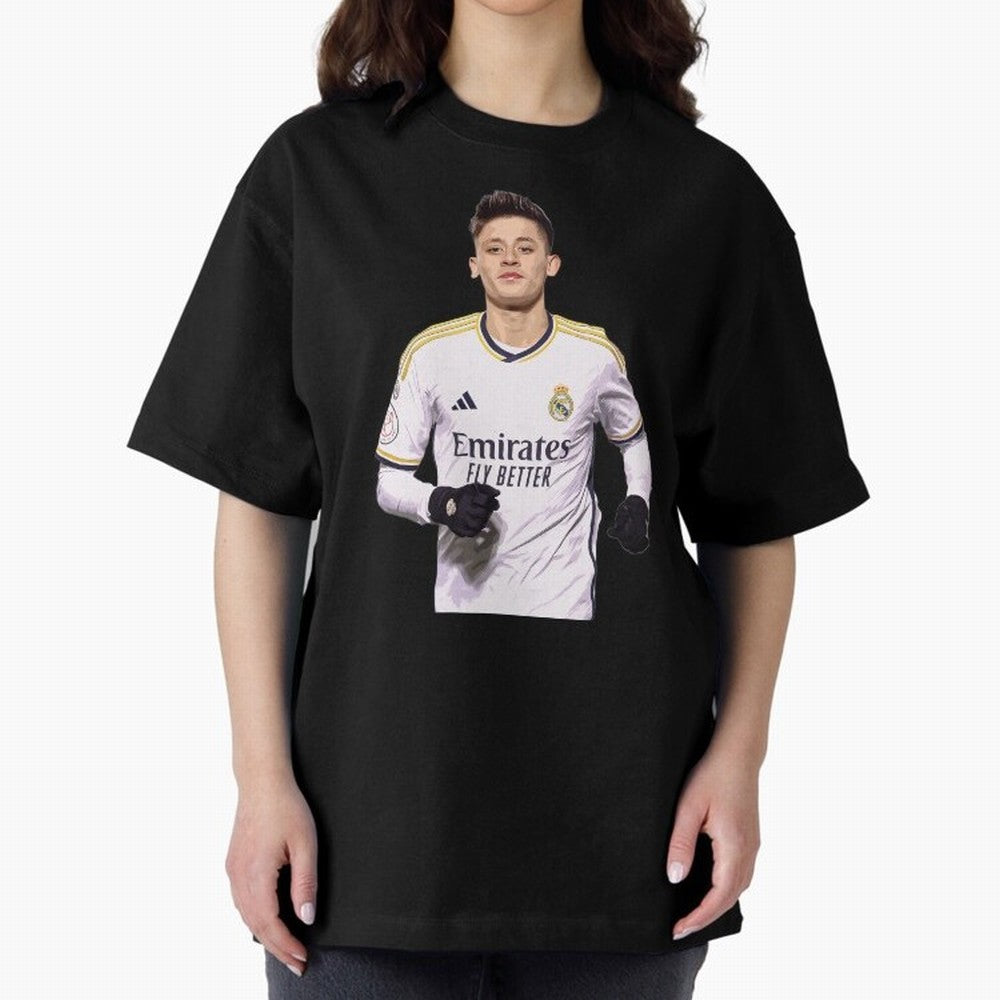 arda guler real madrid Oversized T-Shirt Celebrate Football Dreams Across FIFA World Cup 2026 Group Stage Celebrating Cristiano Ronaldo, Haaland and CR7, Portugal, Spain and Germany Energy, Retro Football Energy, Iconic Rivalries, Trophy Chase