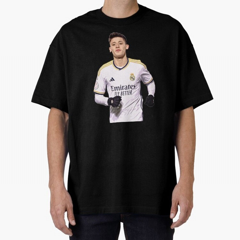 arda guler real madrid Oversized T-Shirt Celebrate Football Dreams Across FIFA World Cup 2026 Group Stage Celebrating Cristiano Ronaldo, Haaland and CR7, Portugal, Spain and Germany Energy, Retro Football Energy, Iconic Rivalries, Trophy Chase