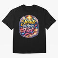 Jesus my faithful friend Oversized T-Shirt Honor the Football Icons of FIFA World Cup 2026 for Fans of Cristiano Ronaldo and Brazil, Bringing Stadium Chants, National Pride, Trophy Dreams and Unforgettable Football Memories; Great for Supporters
