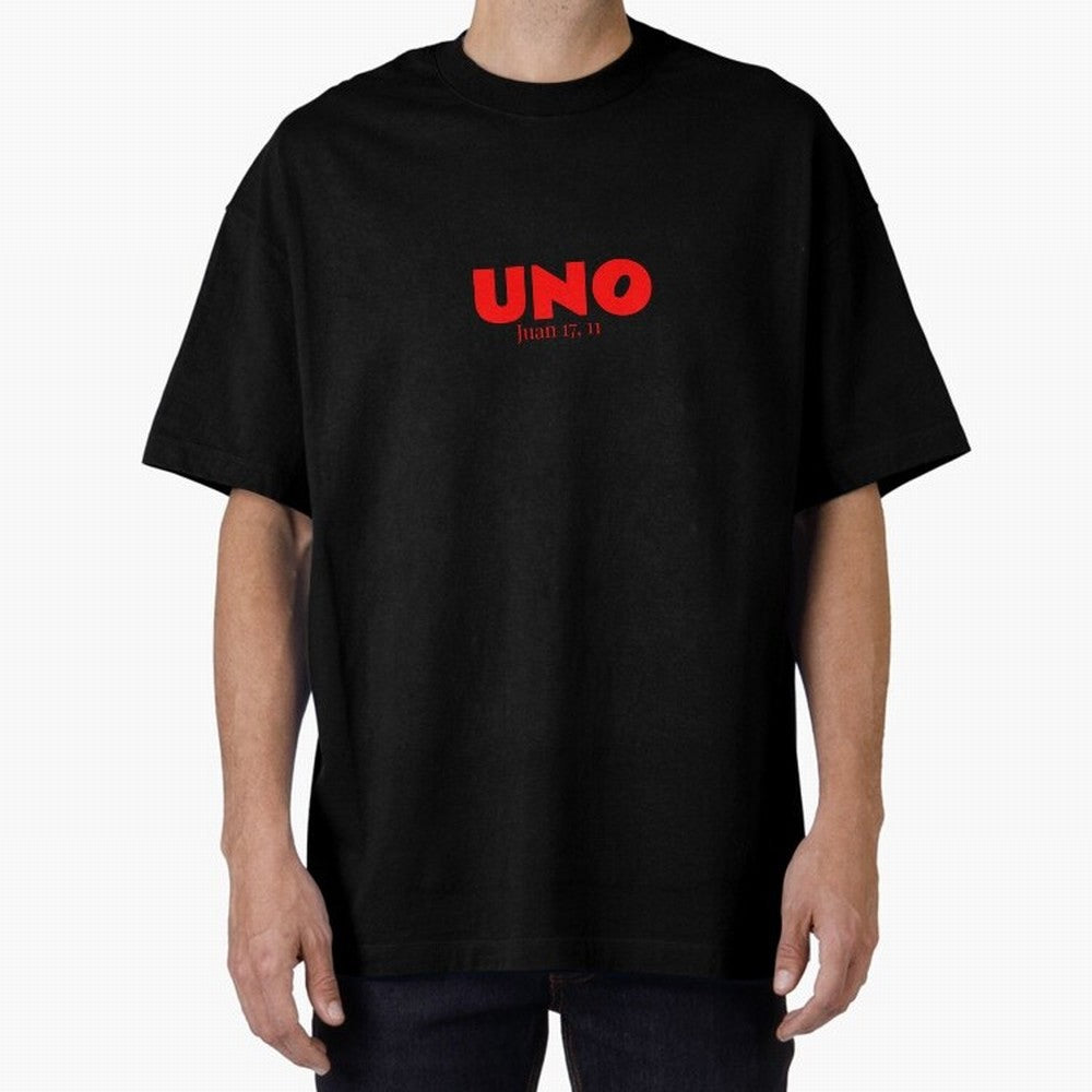 UNO ¨C Cita b¨ªblica cristiana Oversized T-Shirt Relive FIFA World Cup 2026 Group Stage Featuring Neymar, Haaland and Cristiano Ronaldo, France Energy, Championship Spirit, Famous Goals, Roaring Crowds and International Football Unity; Great for