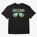 Cool Glasses Cristiano Oversized T-Shirt Embrace Global Football Passion for FIFA World Cup 2026 Group Stage, with Haaland, France and Portugal, Vintage Soccer Flavor, Modern Football Stars, National Flags and Final Night Emotion; Ideal for