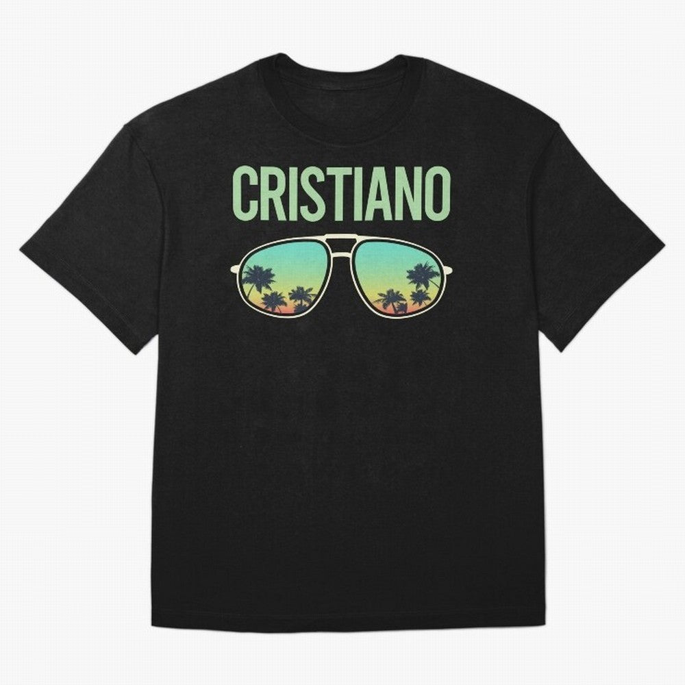 Cool Glasses Cristiano Oversized T-Shirt Embrace Global Football Passion for FIFA World Cup 2026 Group Stage, with Haaland, France and Portugal, Vintage Soccer Flavor, Modern Football Stars, National Flags and Final Night Emotion; Ideal for