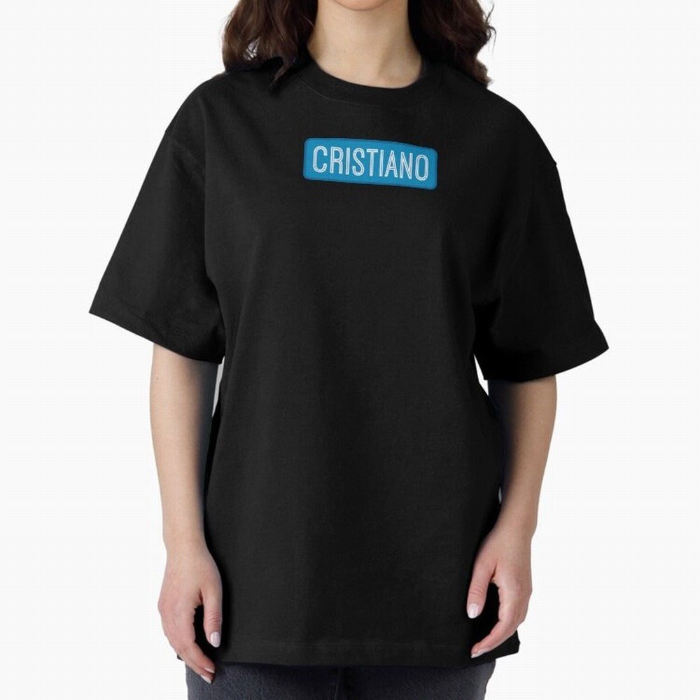 Cristiano Name Oversized T-Shirt Remember Match Day Hype around FIFA World Cup 2026 Group Stage, Mbappe and Neymar, Netherlands, Stadium Memories, Football Loyalty, International Chants and Championship Tradition; Ideal for Football Dads, Football