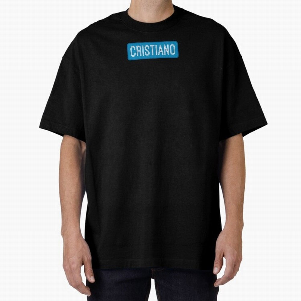 Cristiano Name Oversized T-Shirt Remember Match Day Hype around FIFA World Cup 2026 Group Stage, Mbappe and Neymar, Netherlands, Stadium Memories, Football Loyalty, International Chants and Championship Tradition; Ideal for Football Dads, Football