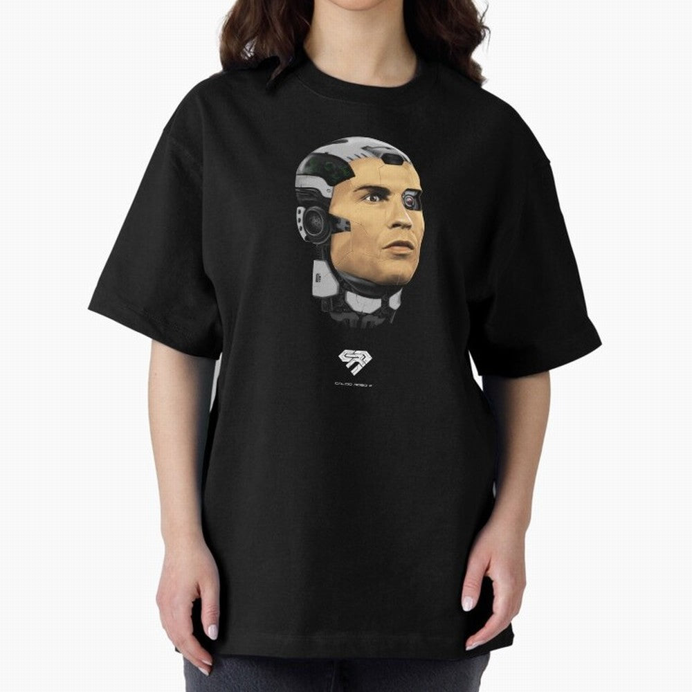 Calcio Robo 7 Oversized T-Shirt Celebrate Every Goal in FIFA World Cup 2026 for Fans of Neymar, Haaland and Cristiano Ronaldo and Brazil, Portugal and Argentina, Bringing Football Festival Excitement, Trophy Ambitions, Country Rivalries and Star