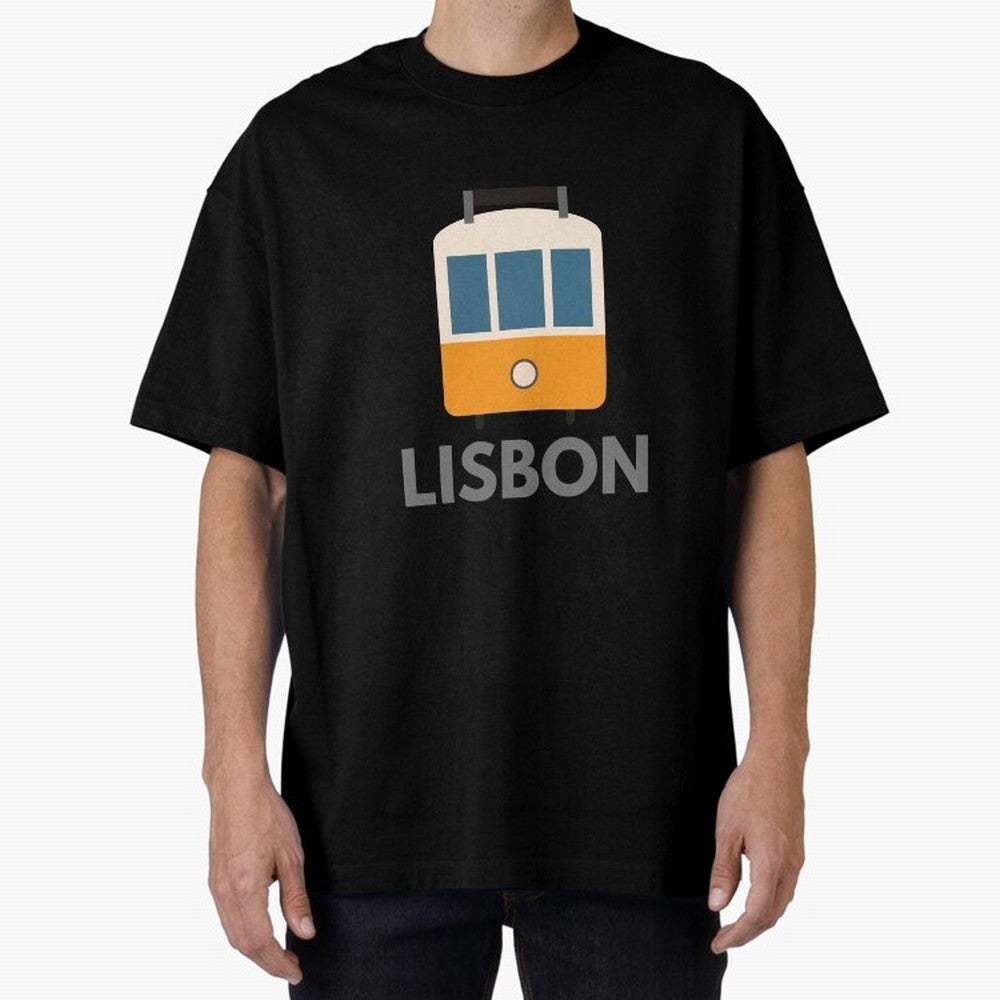 Lisboa Tram (Lisbon city, Portugal) Oversized T-Shirt Join the Countdown to Match Day Hype around FIFA World Cup 2026 USA Canada Mexico, Messi, Neymar and Mbappe, France and Portugal, Worldwide Fan Energy, Dramatic Goals, Stadium Lights and
