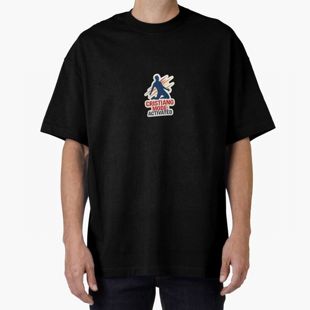 Cristiano Mode: Activated v2 Oversized T-Shirt Cheer through Every Moment of Global Football Passion for FIFA World Cup 2026, Inspired by Mbappe, Spain, Football Festival Excitement, Trophy Ambitions, Country Rivalries and Star Player Buzz; Perfect