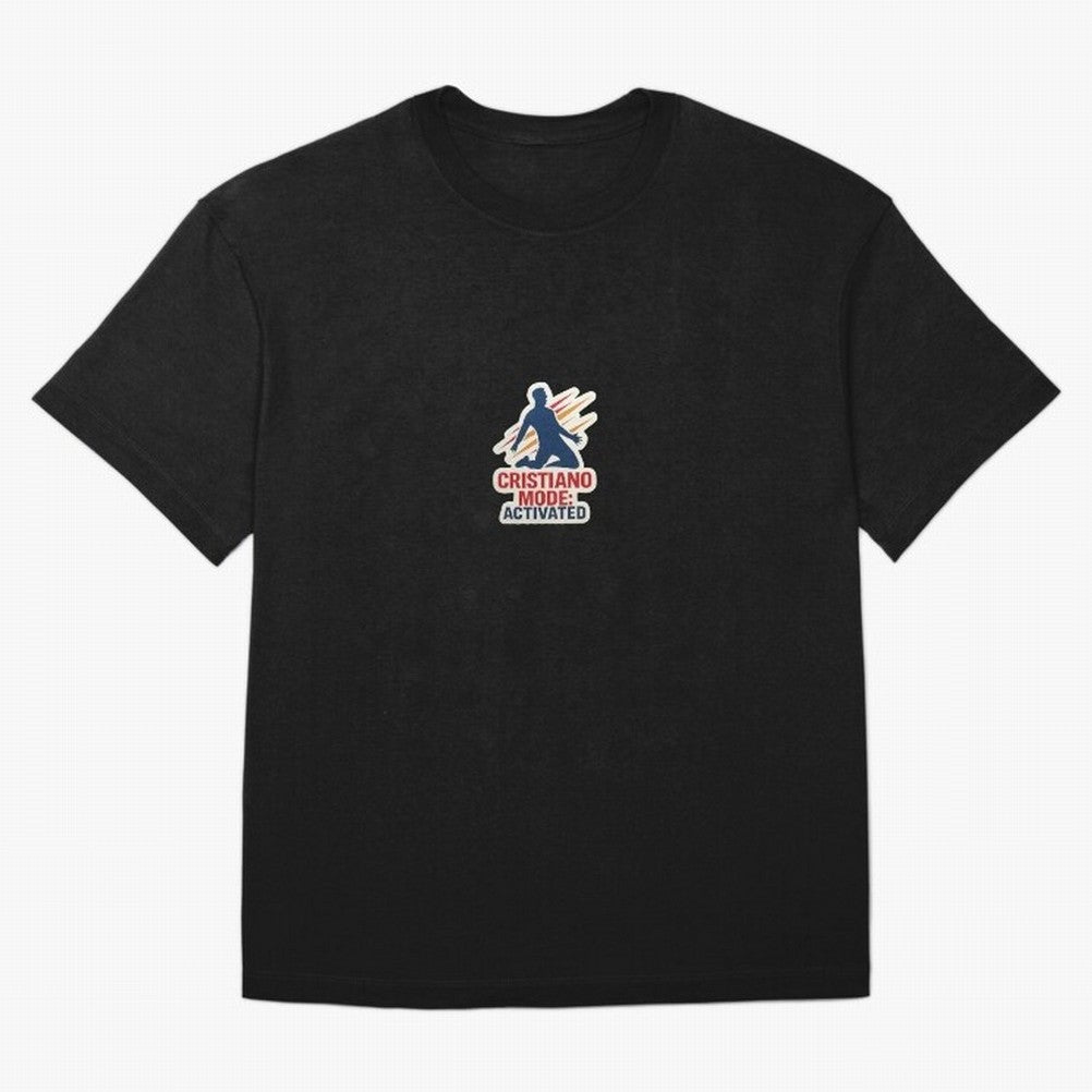 Cristiano Mode: Activated v2 Oversized T-Shirt Cheer through Every Moment of Global Football Passion for FIFA World Cup 2026, Inspired by Mbappe, Spain, Football Festival Excitement, Trophy Ambitions, Country Rivalries and Star Player Buzz; Perfect