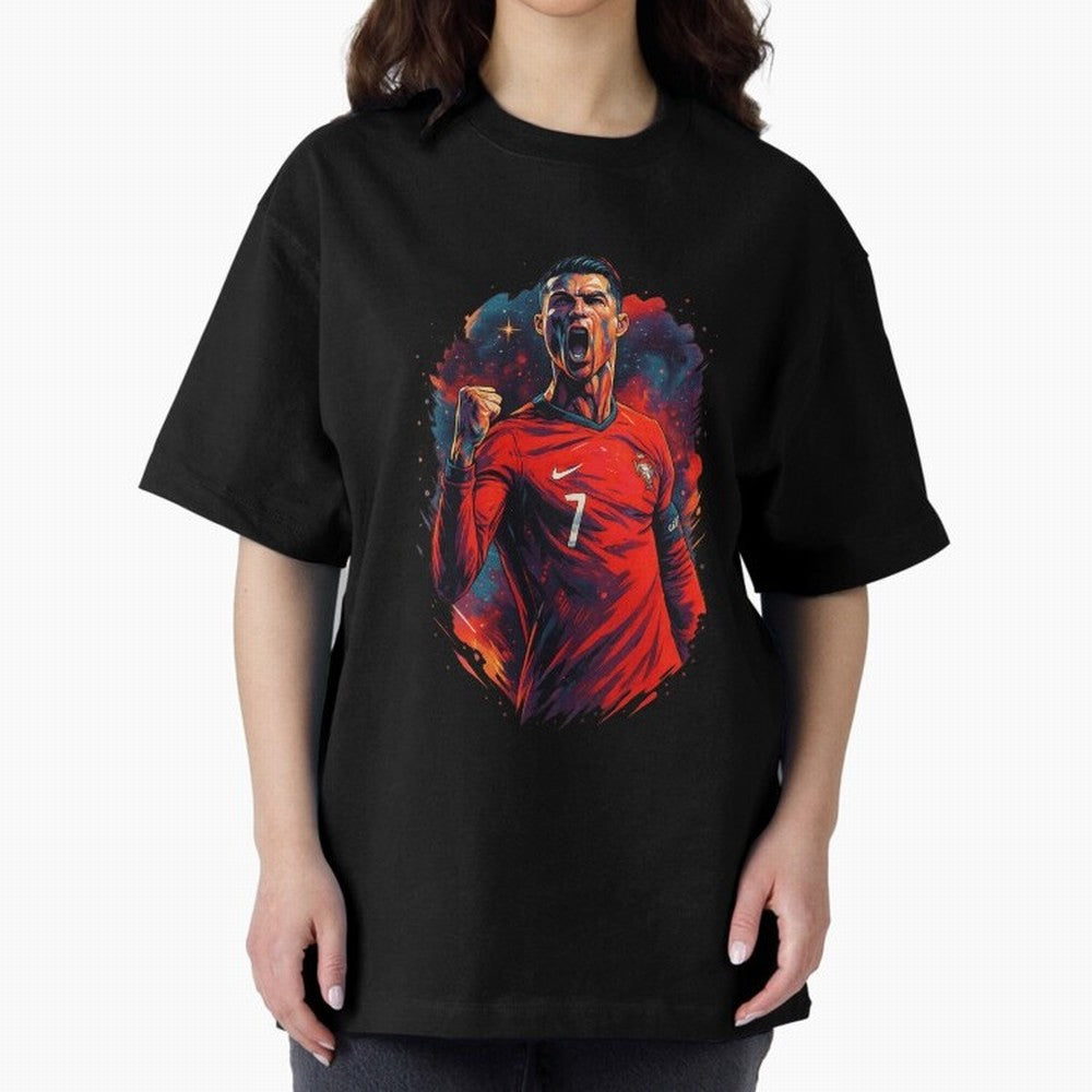 cr7 the legend Oversized T-Shirt Celebrate Football Dreams Across FIFA World Cup 2026 Group Stage Celebrating Neymar, Haaland and Cristiano Ronaldo, Brazil, Portugal and Argentina Energy, Football Festival Excitement, Trophy Ambitions, Country