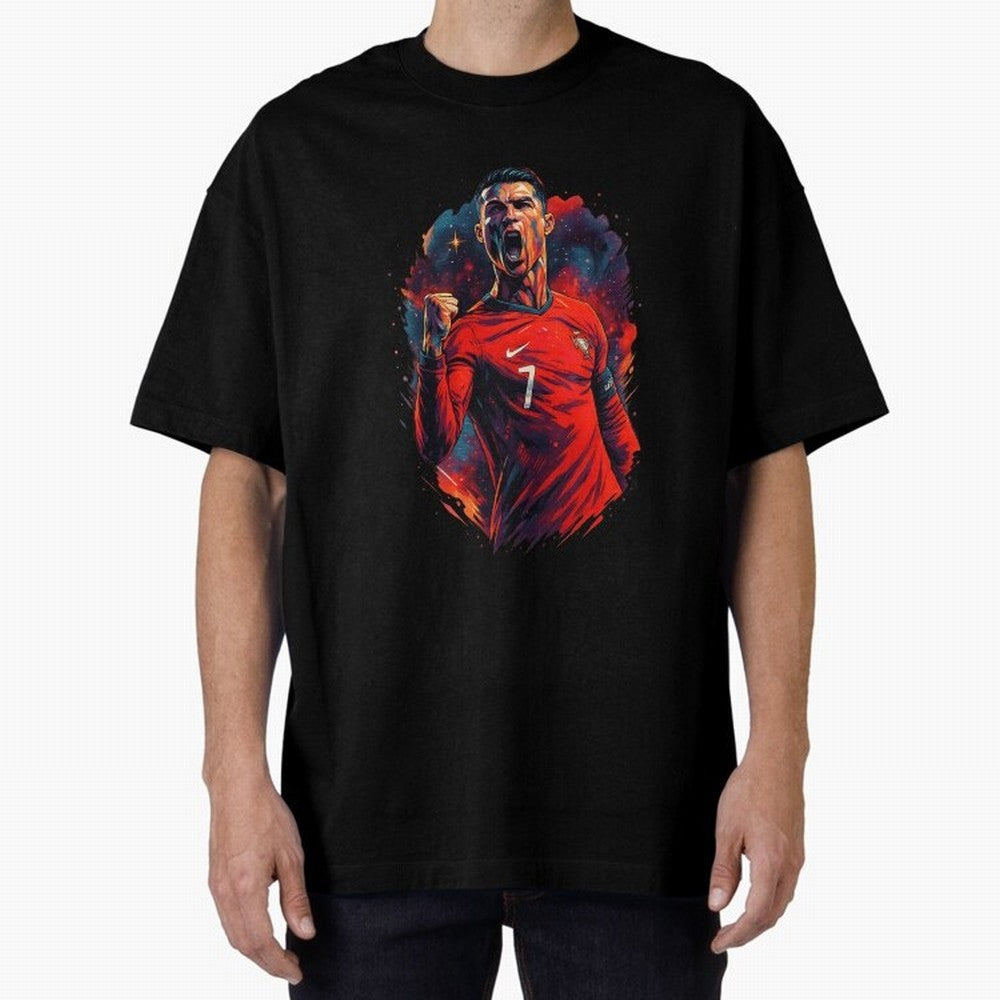 cr7 the legend Oversized T-Shirt Celebrate Football Dreams Across FIFA World Cup 2026 Group Stage Celebrating Neymar, Haaland and Cristiano Ronaldo, Brazil, Portugal and Argentina Energy, Football Festival Excitement, Trophy Ambitions, Country