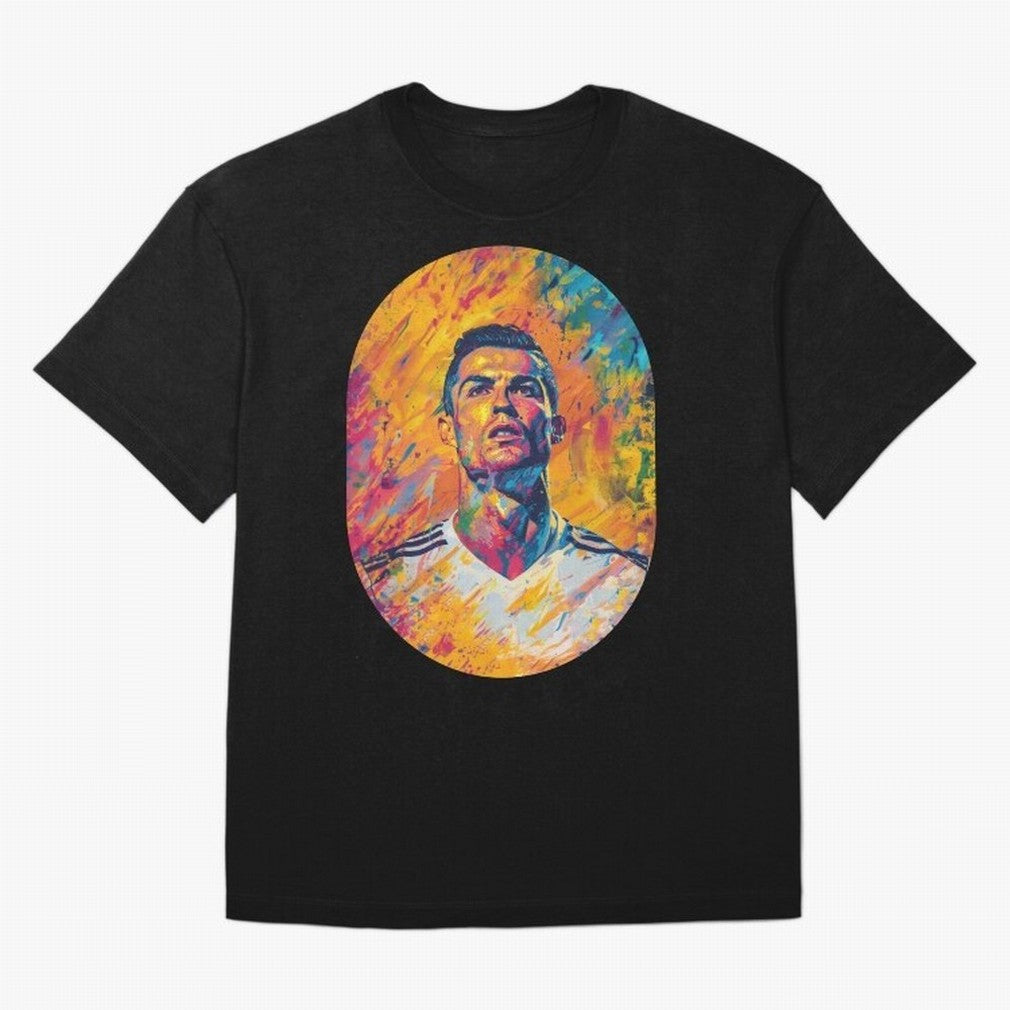 Cristiano Oversized T-Shirt Stand Proud for Global Football Passion for FIFA World Cup 2026 USA Canada Mexico, Featuring Mbappe and Neymar, Spain, Tournament Hype, Historic Matchups, Family Viewing Parties and Global Sports Pride; Ideal for Fans