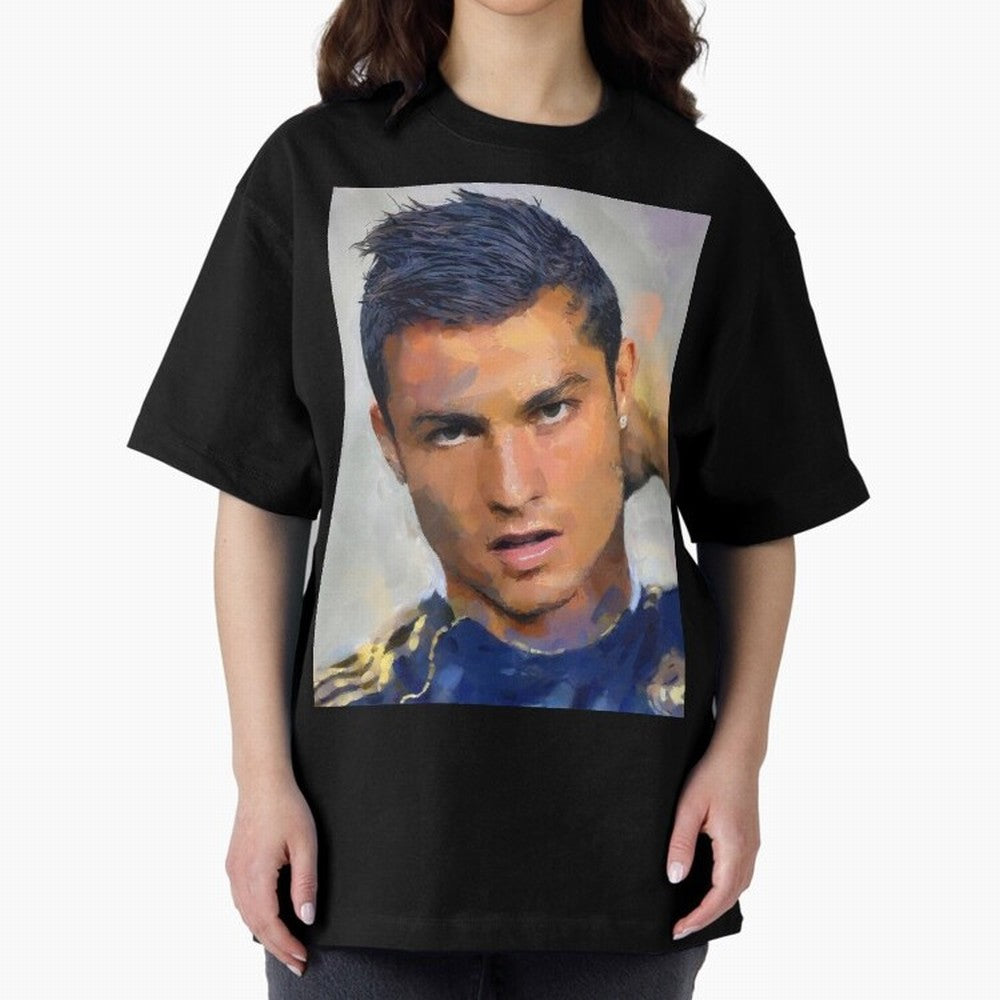 Cristiano Oversized T-Shirt Bring Trophy Dreams to Match Day Hype around FIFA World Cup 2026 USA Canada Mexico, Mbappe, Germany, Goal Celebration Energy, Supporter Heritage, Football Icons and Worldwide Tournament Joy; Built for Supporters Chasing