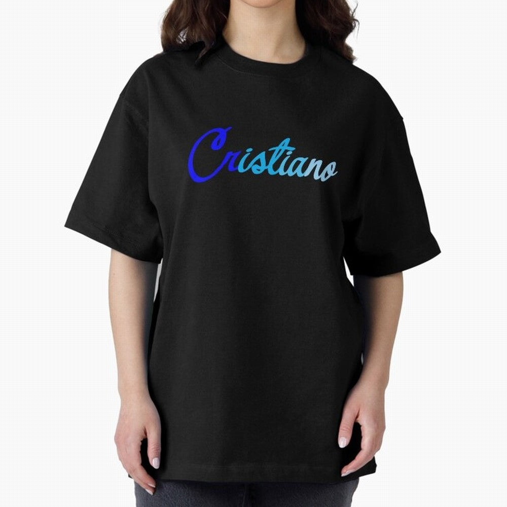 Cristiano Oversized T-Shirt Show Your Stadium Side during Global Football Passion for FIFA World Cup 2026 Group Stage, Centered on Haaland and Mbappe, Portugal, Champion Mindset, Group Stage Buzz, Knockout Tension and Passionate Fan Culture; Ideal