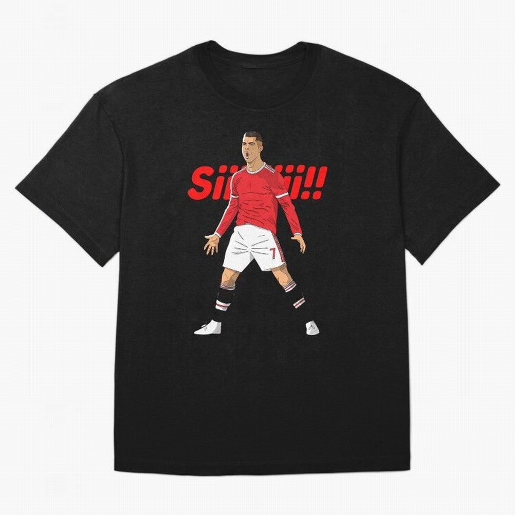 CR7 Siiiii!, Cristiano Ronaldo's trademark goal celebration Oversized T-Shirt Celebrate Football Dreams Across FIFA World Cup 2026 Group Stage Celebrating Neymar, Haaland and Cristiano Ronaldo, Brazil, Portugal and Argentina Energy, Football