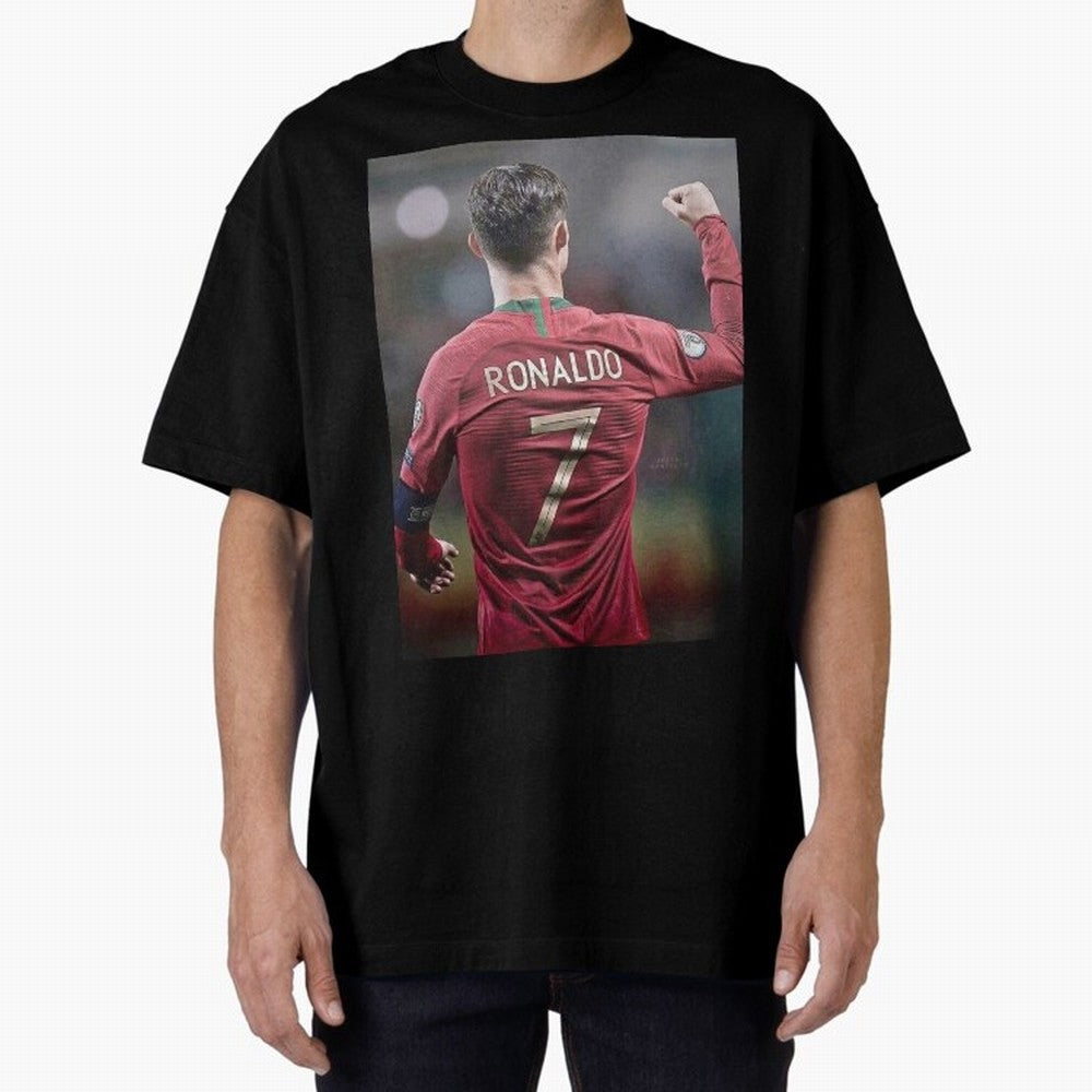 Cristiano Ronaldo CR7 Oversized T-Shirt Upgrade FIFA World Cup 2026 Spirit, Capturing England, France and Netherlands, Neymar, Championship Spirit, Famous Goals, Roaring Crowds and International Football Unity; Created for Match Day Parties, Soccer