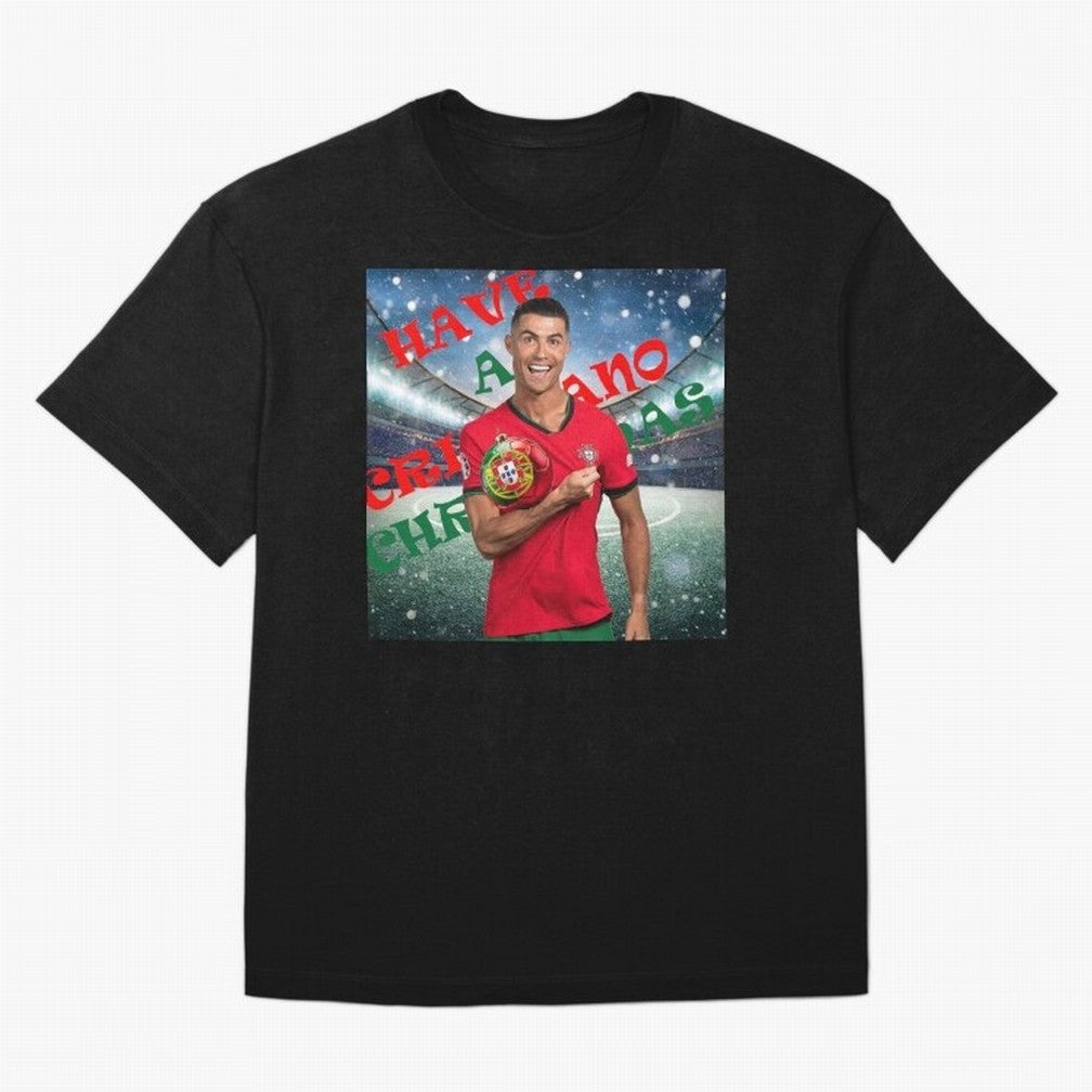 Have a Cristiano Christmas Oversized T-Shirt Make Every Match About Match Day Hype around FIFA World Cup 2026, Mbappe, France, Football Festival Excitement, Trophy Ambitions, Country Rivalries and Star Player Buzz; Made for Die Hard Supporters,