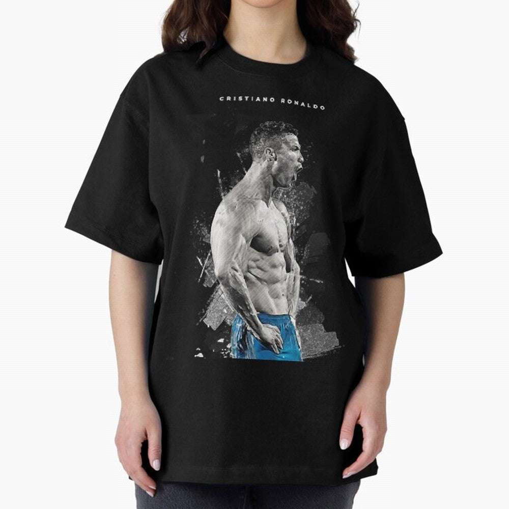 Cristiano Ronaldo Cristiano Ronaldo Oversized T-Shirt Join Global Football Passion for FIFA World Cup 2026 Group Stage, Made for Messi, England, France and Netherlands, Stadium Chants, National Pride, Trophy Dreams and Unforgettable Football