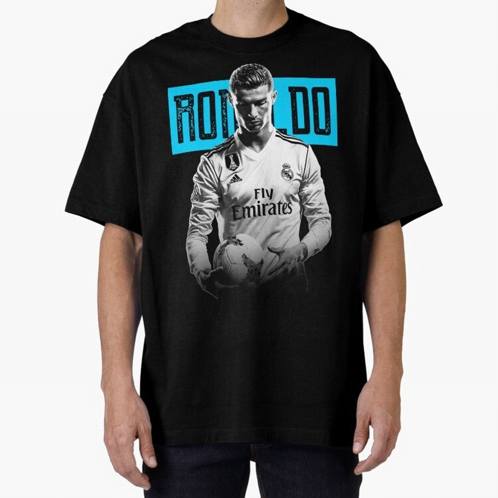 Cristiano Ronaldo The Best Oversized T-Shirt Show Fan Pride Across Match Day Hype around FIFA World Cup 2026 Group Stage, Haaland, Netherlands, Supporter Pride, Iconic Celebrations, Legendary Names and Global Match Day Energy; Great for Supporters