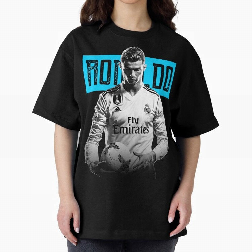 Cristiano Ronaldo The Best Oversized T-Shirt Show Fan Pride Across Match Day Hype around FIFA World Cup 2026 Group Stage, Haaland, Netherlands, Supporter Pride, Iconic Celebrations, Legendary Names and Global Match Day Energy; Great for Supporters