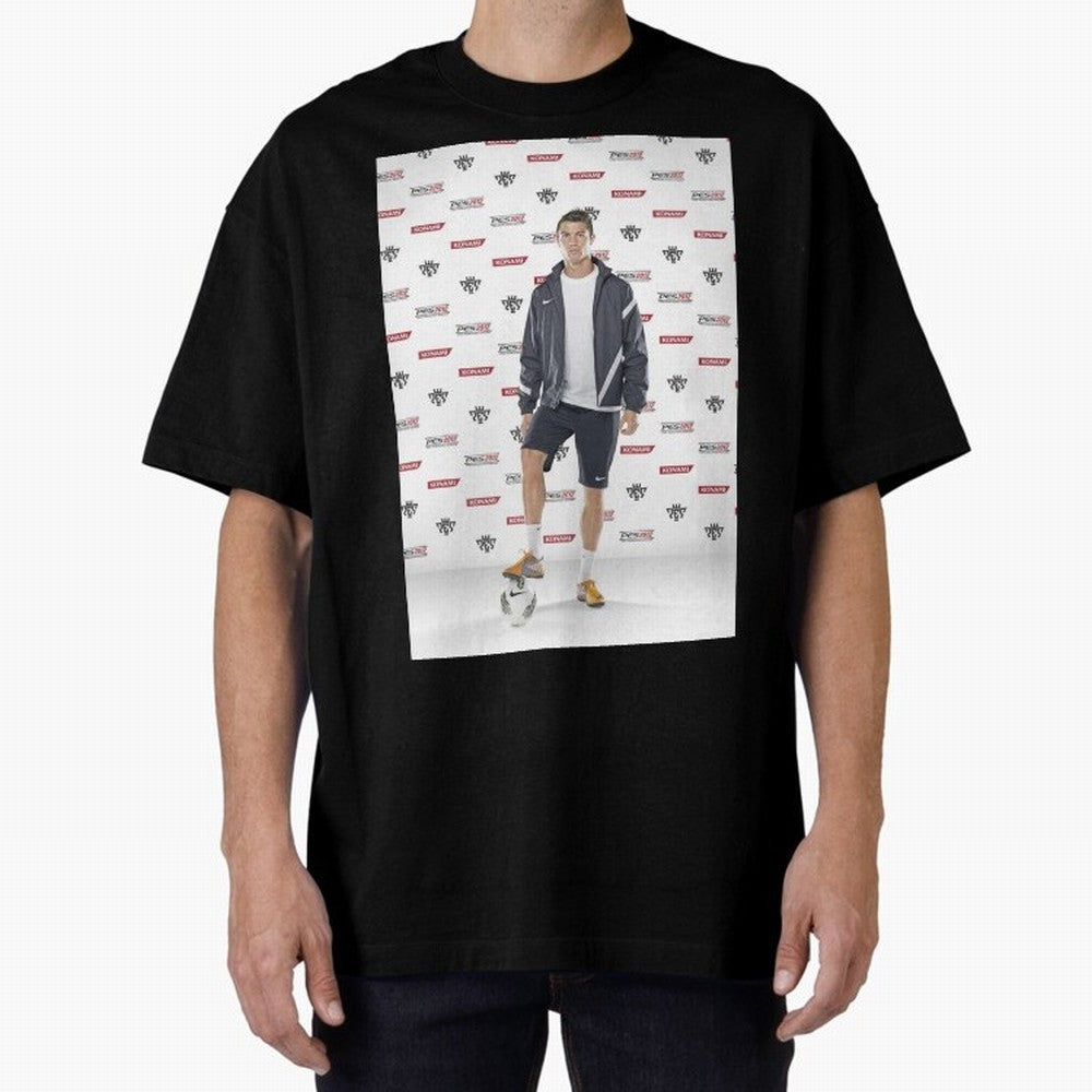 sport cristiano ronaldo football Oversized T-Shirt Celebrate Football Heritage in Global Football Passion for FIFA World Cup 2026 Group Stage, Celebrating Haaland, England, France and Netherlands, Championship Spirit, Famous Goals, Roaring Crowds