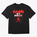 Cr7-Ronaldo-He Is Never Blue Manchester-Red Oversized T-Shirt Show Your Stadium Side during Global Football Passion for FIFA World Cup 2026 USA Canada Mexico, Driven by Mbappe and Neymar, Argentina and Brazil, Soccer Culture, Superstar Moments,