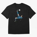 freestyle over head kick Oversized T-Shirt Represent Football Lovers during FIFA World Cup 2026 for Fans of CR7 and Brazil, Portugal and Argentina, Bringing Sports Nostalgia, International Competition, Famous Players and Unforgettable Victories;
