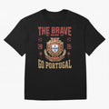 Portugal Soccer 2026 The Brave Nation Vintage Football Fan Design Oversized T-Shirt Keep Football History Alive during the FIFA World Cup 2026 Journey through Cristiano Ronaldo Highlights, Portugal, Spain and Germany Pride, Retro Football Energy,
