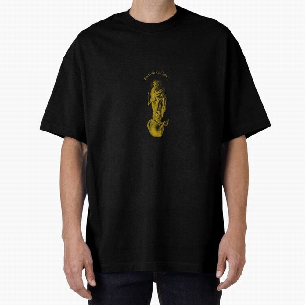 Reina de los Cielos Oversized T-Shirt Capture Stadium Memories from FIFA World Cup 2026 Inspired by CR7 and Messi, Argentina and Brazil Energy, Championship Spirit, Famous Goals, Roaring Crowds and International Football Unity; Perfect for People