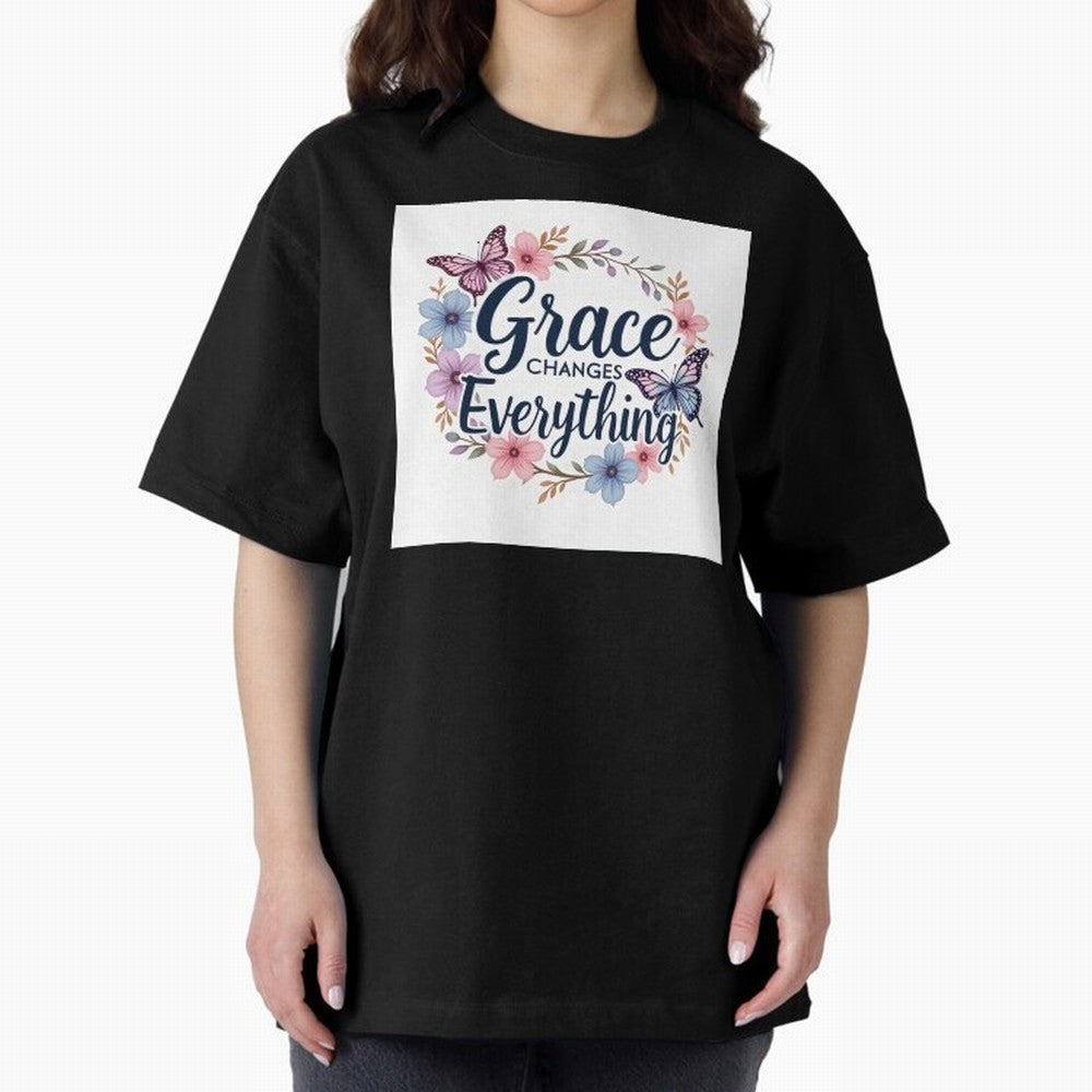 Grace Of God Changes Everything Oversized T-Shirt Turn Football Passion into FIFA World Cup 2026 Spirit, Centered on Argentina, France and Brazil, Neymar, Global Supporter Spirit, Legendary Goals, National Colors and Tournament Celebration; Made