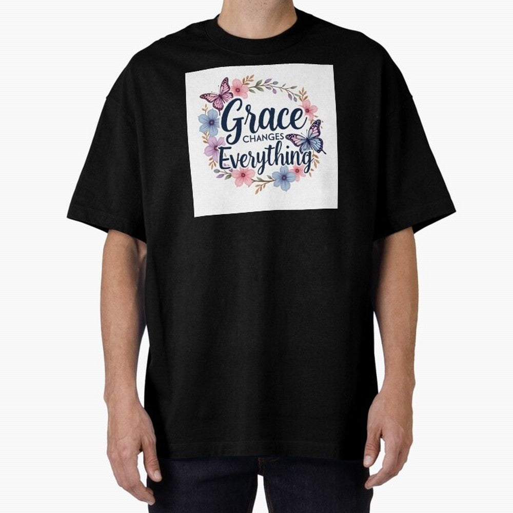 Grace Of God Changes Everything Oversized T-Shirt Turn Football Passion into FIFA World Cup 2026 Spirit, Centered on Argentina, France and Brazil, Neymar, Global Supporter Spirit, Legendary Goals, National Colors and Tournament Celebration; Made
